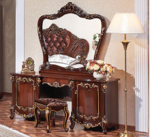 Туалетный столик с зеркалом Элиза Люкс (орех) Туалетный столик с зеркалом Элиза Люкс (орех)