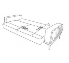 Трехместный диван-кровать Carlino(Карлино) CARL-02