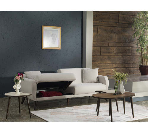 Трехместный Диван-кровать Flexy Флекси (крем)