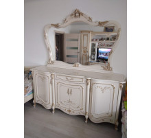 Комод для посуды с зеркалом Элиза (беж) Комод для посуды с зеркалом Элиза (беж)