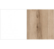 Полка навесная 1350 Вега Скандинавия (белый + дуб каньон)