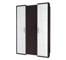 Трехдверный шкаф гардероб для одежды с зеркалом Барселона МН-115-03-220 Трехдверный шкаф гардероб для одежды с зеркалом Барселона МН-115-03-220