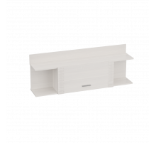 Навесная закрытая полка для гостиной Элана, цвет Бодега белая Навесная закрытая полка для гостиной Элана, цвет Бодега белая