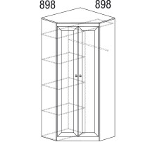 Шкаф для одежды в гостиную Инна 606 светлый