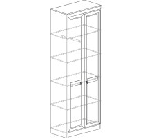 Двустворчатый шкаф для одежды Инна 615 темный Двустворчатый шкаф для одежды Инна 615 темный