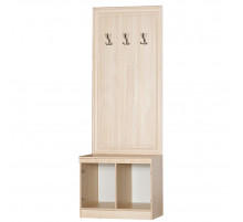 Тубма с вешалкой для прихожей Инна 620 светлая Тубма с вешалкой для прихожей Инна 620 светлая